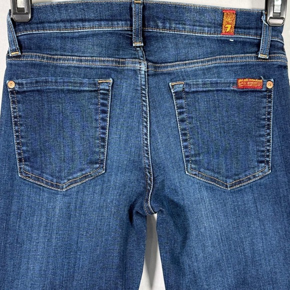 7 For All Mankind Denim - 7 For All Mankind Mens The Slim Cigarette Blue Medium Wash Jeans 27 AU0351273A